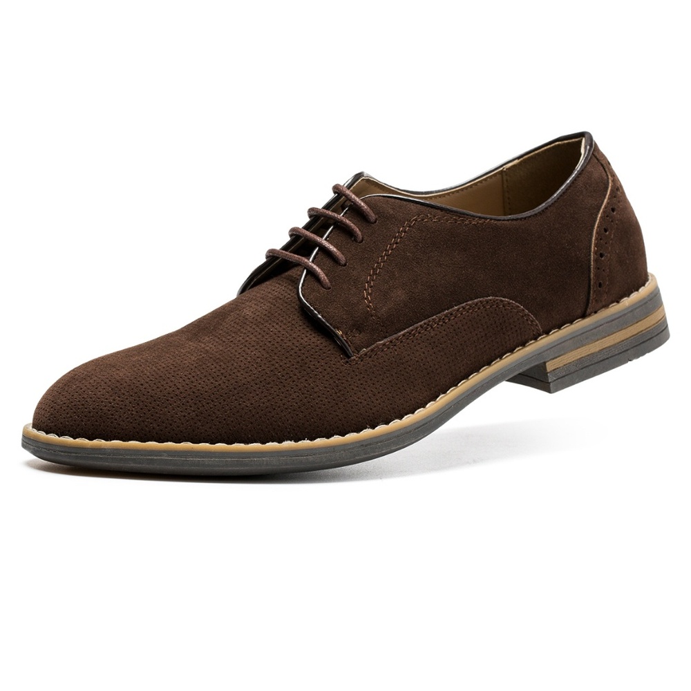 Men's Suede Oxford Dress Shoes Casual Shoes,Brown